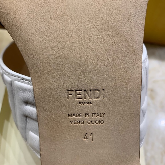 SOLD FENDI FF Flat Slide Mules - Picture 10 of 15